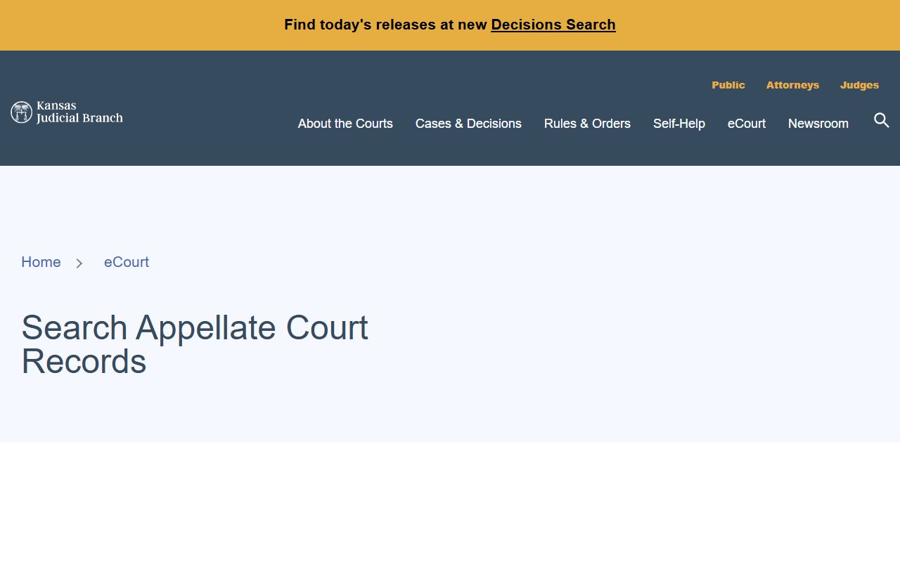 Montgomery County court records Kansas appellate case access