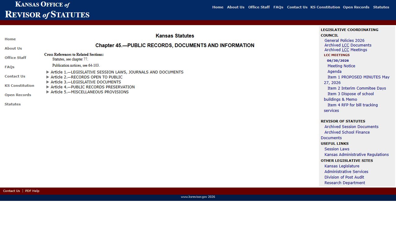 Montgomery County court records Kansas Open Records Act access