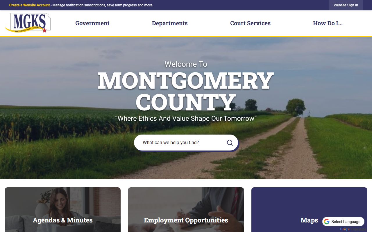 Montgomery County court records county official site
